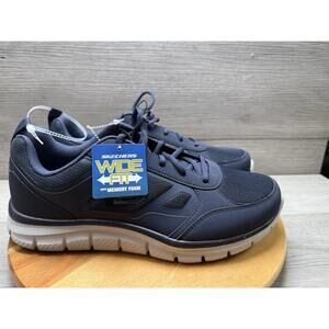 Skechers Track Scloric Men's Navy Blue Trainers Walking Shoes Training Size 10.5